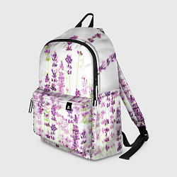 Рюкзак Цветы Лаванды акварелью, цвет: 3D-принт