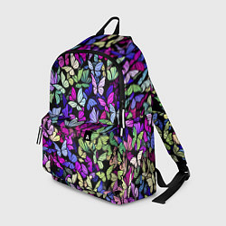 Рюкзак Витражные бабочки, цвет: 3D-принт