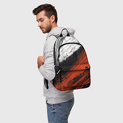 Рюкзак БЕЛО-РЫЖИЙ ГРАНЖ, цвет: 3D-принт — фото 2