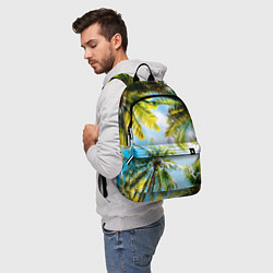 Рюкзак Пальмы под солнцем, цвет: 3D-принт — фото 2