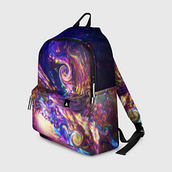 Рюкзак Neon space pattern 3022, цвет: 3D-принт