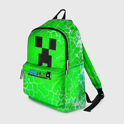 Рюкзак Minecraft зеленый фон