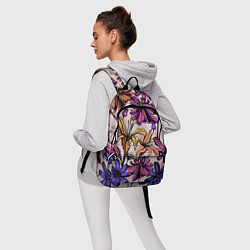 Рюкзак Цветы Разноцветные, цвет: 3D-принт — фото 2