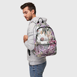 Рюкзак Цветы Фиолетовый Клематис, цвет: 3D-принт — фото 2