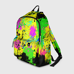 Рюкзак Абстрактная картина в разноцветный неоновых тонах, цвет: 3D-принт