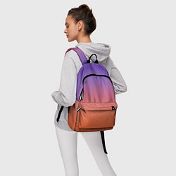 Рюкзак Трендовый красно-фиолетовый градиент, цвет: 3D-принт — фото 2