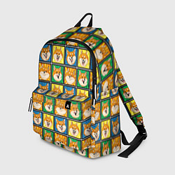 Рюкзак Разноцветная плитка сибы, цвет: 3D-принт