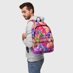 Рюкзак Цветочные бутоны, цвет: 3D-принт — фото 2