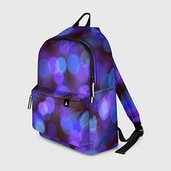 Рюкзак Фиолетовые блики боке, цвет: 3D-принт