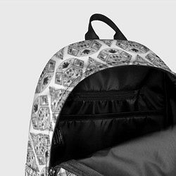 Рюкзак Черно-белый геометрический узор Арт деко, цвет: 3D-принт — фото 2