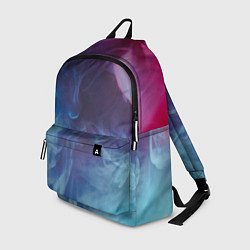Рюкзак Неоновый дым - Голубой и розовый, цвет: 3D-принт