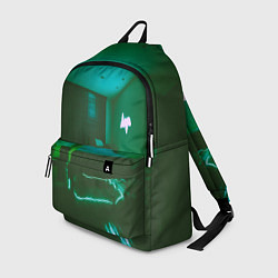 Рюкзак Неоновая спальня - Зелёный, цвет: 3D-принт