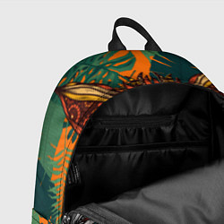 Рюкзак Рыжая Лиса африканский узор Разноцветная лисичка, цвет: 3D-принт — фото 2