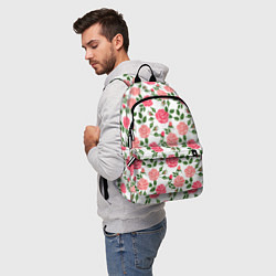 Рюкзак SOFT PINK ROSES, цвет: 3D-принт — фото 2