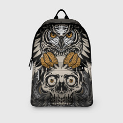 Рюкзак Сова с черепом Owl with Skull, цвет: 3D-принт — фото 2