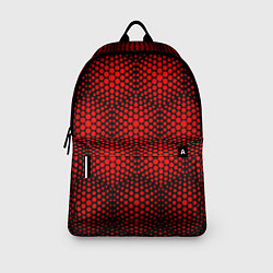 Рюкзак Красные неоновые соты, цвет: 3D-принт — фото 2