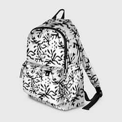 Рюкзак Черно белый абстрактный модный узор, цвет: 3D-принт