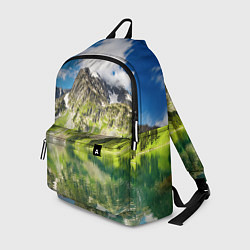 Рюкзак Живописное горное озеро, цвет: 3D-принт