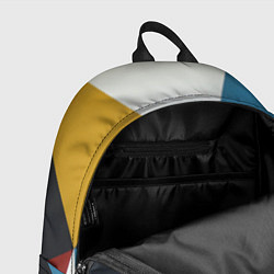 Рюкзак Абстрактный набор разноцветных геометрических фигу, цвет: 3D-принт — фото 2