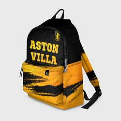 Рюкзак Aston Villa - gold gradient: символ сверху, цвет: 3D-принт