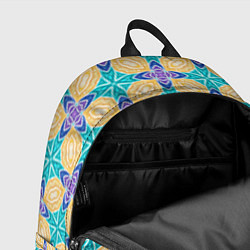Рюкзак Мозаика лепестки, цвет: 3D-принт — фото 2