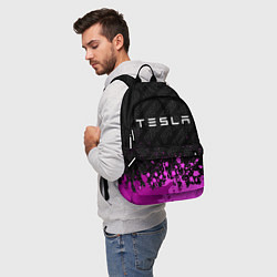 Рюкзак Tesla pro racing: символ сверху, цвет: 3D-принт — фото 2