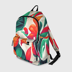Рюкзак Элегантный цветочный орнамент, цвет: 3D-принт