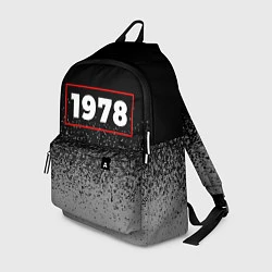 Рюкзак 1978 - в красной рамке на темном, цвет: 3D-принт