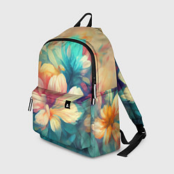 Рюкзак Цветочный букет нарисованный маслом, цвет: 3D-принт