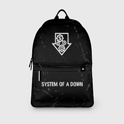 Рюкзак System of a Down glitch на темном фоне: символ, на, цвет: 3D-принт — фото 2