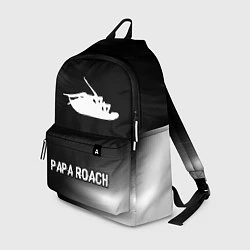Рюкзак Papa Roach glitch на темном фоне: символ, надпись, цвет: 3D-принт