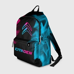 Рюкзак Citroen - neon gradient: символ, надпись, цвет: 3D-принт