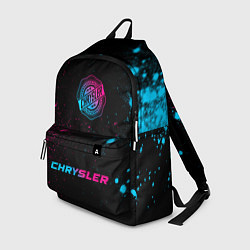 Рюкзак Chrysler - neon gradient: символ, надпись, цвет: 3D-принт