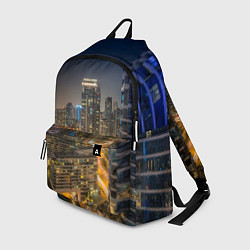 Рюкзак Ночной красочный город, цвет: 3D-принт