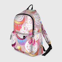 Рюкзак Много сладких капкейков, цвет: 3D-принт