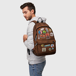 Рюкзак С эмблемами стран туристический для путешествий, цвет: 3D-принт — фото 2