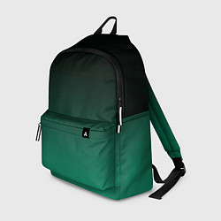 Рюкзак Черный и бирюзово - зеленый, текстурированный под