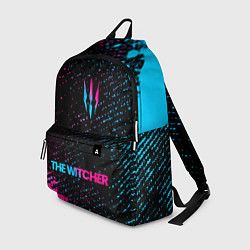 Рюкзак The Witcher - neon gradient: символ, надпись, цвет: 3D-принт