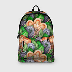 Рюкзак Объемные лепестки цветов и листья, цвет: 3D-принт — фото 2