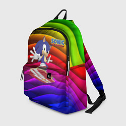 Рюкзак Sonic - hedgehog - skateboarding - bands, цвет: 3D-принт