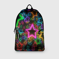 Рюкзак Большие неоновые звезды, цвет: 3D-принт — фото 2