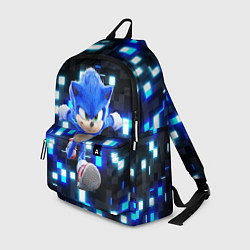 Рюкзак Sonic neon squares, цвет: 3D-принт