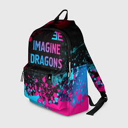 Рюкзак Imagine Dragons - neon gradient: символ сверху, цвет: 3D-принт