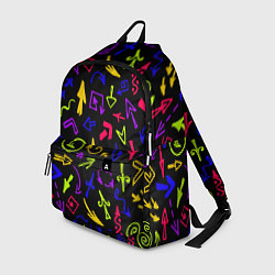 Рюкзак Паттерн из разноцветных стрелочек, цвет: 3D-принт