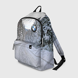 Рюкзак BMW - зимняя дорога через лес, цвет: 3D-принт
