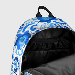 Рюкзак РОССИЯ голубой узор, цвет: 3D-принт — фото 2