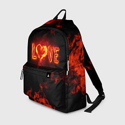 Рюкзак Fire love, цвет: 3D-принт