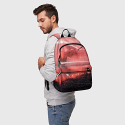 Рюкзак Красный туман, царапины и краски, цвет: 3D-принт — фото 2