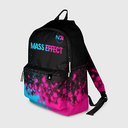 Рюкзак Mass Effect - neon gradient: символ сверху, цвет: 3D-принт