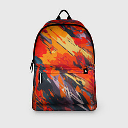 Рюкзак Оранжевые кляксы, цвет: 3D-принт — фото 2
